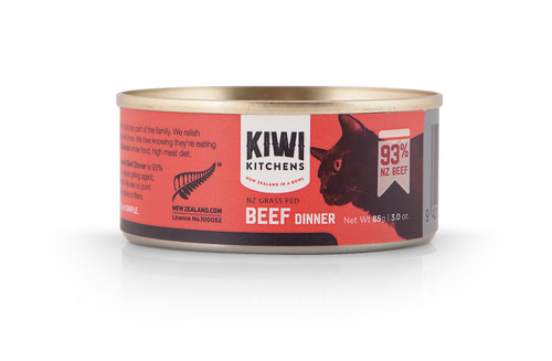 Kiwi Kitchens Beef Wet Cat Food Cans