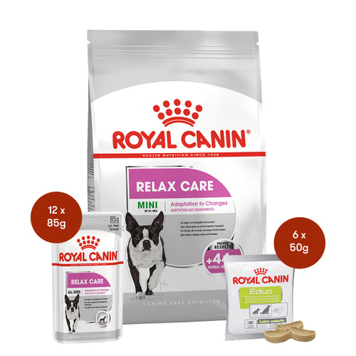 Royal Canin Mini Relax Care Food & Treats Bundle