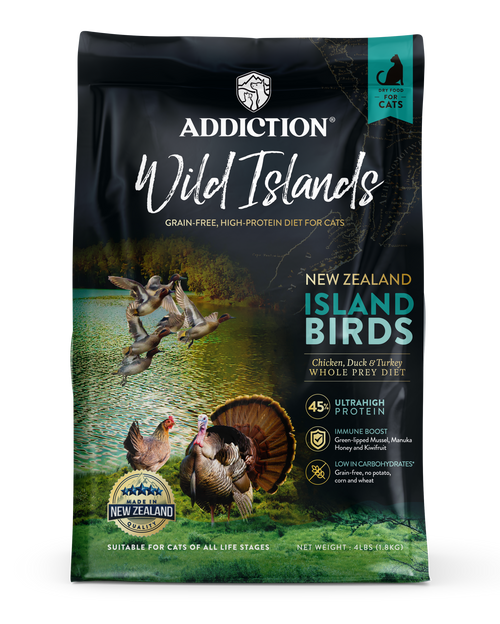 Addiction Wild Islands Island Birds Duck Turkey & Chicken Dry Cat Food