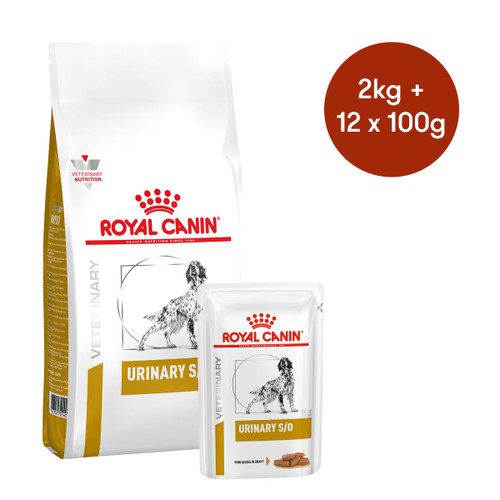 Royal Canin Vet Urinary S/O Dry + Wet Dog Food Bundle
