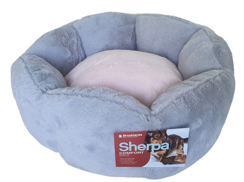 Brooklands Sherpa Comfort Round Pet Bed