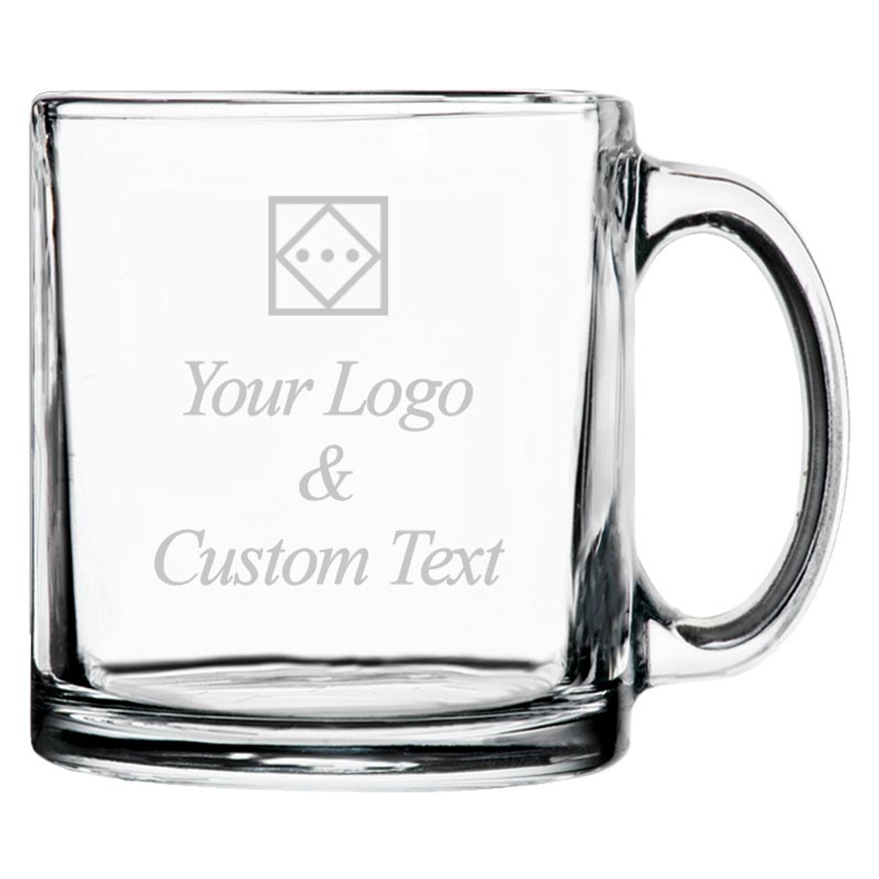 Clear glass coffee mugs shop personalized