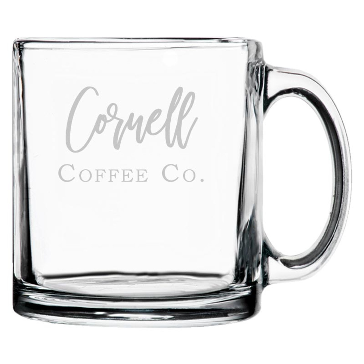 CUSTOM TEXT AVAILABLE Aesthetic Glass Mug 