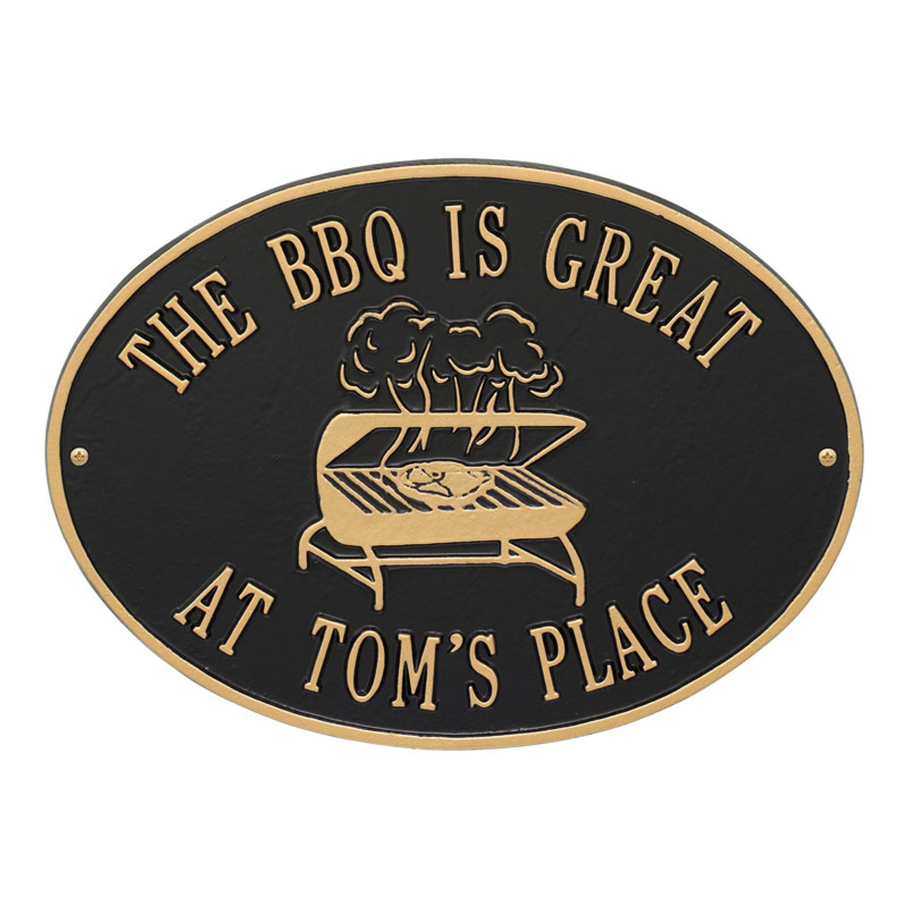 BBQ Grill Party Personalized Metal Plaque - Northwest Gifts