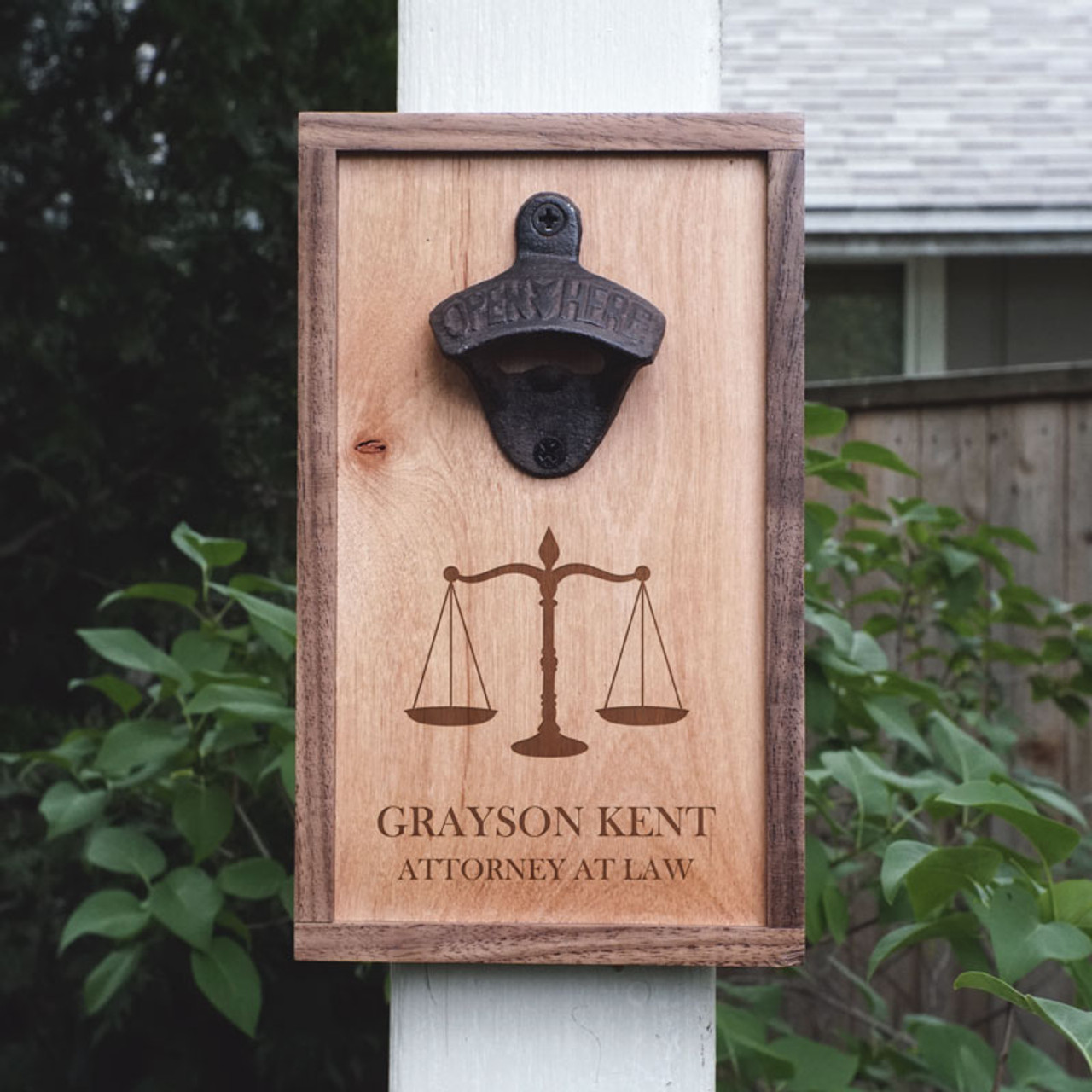 attorney gift wall mounted bottle opener personalized 93324.1544219241