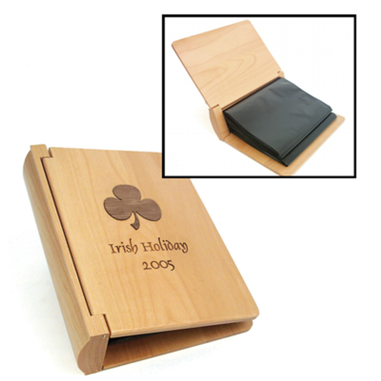 Personalized Wood Photo Album in Maple - Northwest Gifts
