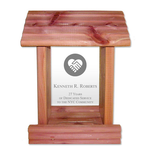 Personalized Social Worker Gift - Custom Engraved Bird Feeder