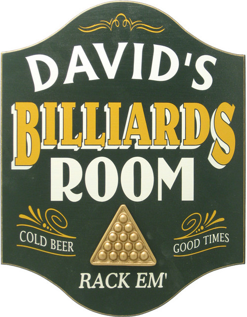 Billiard Room Sign | Personalized Billiards Sign | Game Room Decor