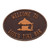 Personalized Tiki Hut Plaque - Antique Copper Finish