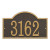 Arch House Number Address Plaque - Bronze/Gold