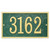 Rectangle House Number Address Plaque 4 number example