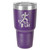 Personalized Tumblers - Large 30oz Purple Laser Engraved Tumbler Mug