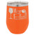 Personalized Tumblers - 12oz Orange Laser Engraved Stemless Wine Glass Tumbler