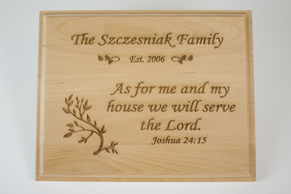 As For Me And My House Plaque Personalized Northwest Gifts