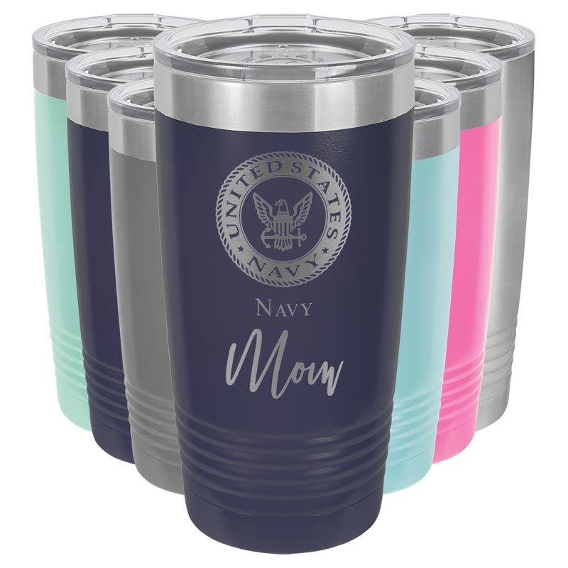 Best Mom Ever Navy Camp-style Stainless Steel Travel Tumbler