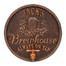 Brewhouse Barrel Head Metal Plaque Personalized - Antique Copper Finish