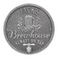 Brewhouse Barrel Head Metal Plaque Personalized - Pewter / Silver Finish