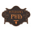 Hops & Barley Beer Pub Plaque - Oil Rubbed Bronze Finish