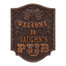 Personalized Pub Welcome Plaque - Antique Copper Finish