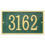 Rectangle House Number Address Plaque 4 number example