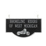 Personalized Motorcycle Garage Plaque - Black/Silver - No Bracket