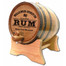 Rum Barrel with Custom Engraved Barrel Head