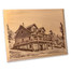 House Portrait Custom Laser Engraved Wooden Plaque