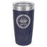 Personalized Tumblers - 20oz Navy Blue Custom Engraved Tumbler Mug