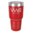 Personalized Tumblers - Large 30oz Red Laser Engraved Tumbler Mug