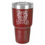 Personalized Tumblers - Large 30oz Maroon Laser Engraved Tumbler Mug