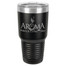 Personalized Tumblers - Large 30oz Black Laser Engraved Tumbler Mug