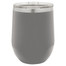 Custom Laser Engravable Tumbler 12 oz Stemless Wine Glass in Gray