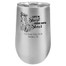 Personalized Tumblers - 16oz Stainless Steel Stemless Wine Glass Tumbler