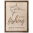 Gone Fishing Personalized Wood Sign - Marlin