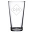 Personalized Pint Glass Diamond Initials