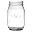 Personalized Mason Jar Traditional Monogram