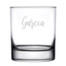 Personalized Rocks Whiskey Glass - Beautiful Bloom