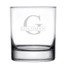 Personalized Rocks Whiskey Glass Initial & Name