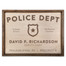 Personalized Wood Police Department Plaque