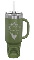 Personalized Tumbler 40oz Polar Camel Insulated Thermal Mug - Olive Green