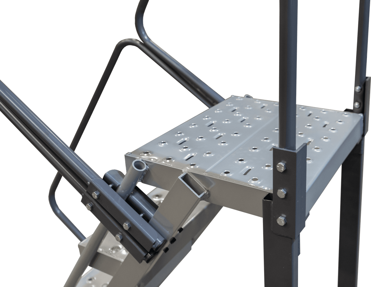 12 Step Hybrid Ladder 24" Wide Step with 32" Wide Base - Ballymore ...