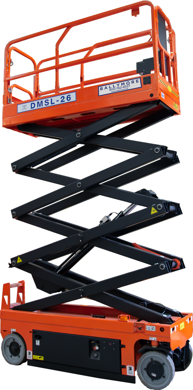 DMSL-26 - Ballymore Drivable Mini Scissor Lift 26' Platform, 500