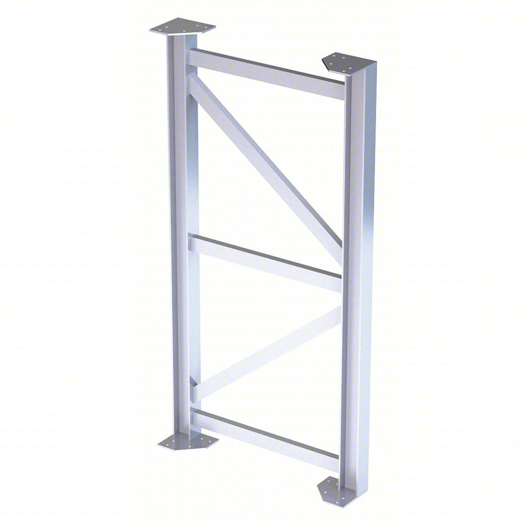 Tri-Arc Support Leg: 63 In Overall Height, 30 In Overall Wide