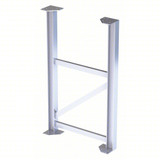 Tri-Arc Support Leg: 54 In Overall Height, 30 In Overall Wide, Aluminum, 500 Lb Load Capacity