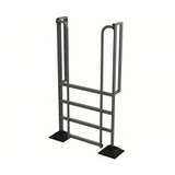 Tri-Arc Ladder: 40 in Top Step Height, 4 Steps, 90° Climbing Angle, 37 1/2 in Vertical Clearance