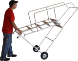 Aluminum Ladders, 6 Step, 36 In Wide Base, 14 in Deep Top Step, Serrated Tread, Setup