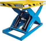 Max Wide Base Scissor Lift Hand Control 55 36X72 5K Capacity