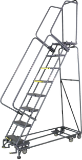 All Direction Ladders, All Directional, 8 Step, 24 In Wide Base, 14 in Deep Top Step, Expanded Metal Tread, Setup