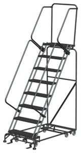 Ballymore Safety Products All Direction Ladders, CALOSHA, All Directional, 8 Step, 32 In Wide Base, 14 in Deep Top Step, Expanded Metal Tread 