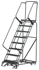Ballymore Safety Products All Direction Ladders, CALOSHA, All Directional, 8 Step, 32 In Wide Base, 14 in Deep Top Step, Serrated Tread, Setup 